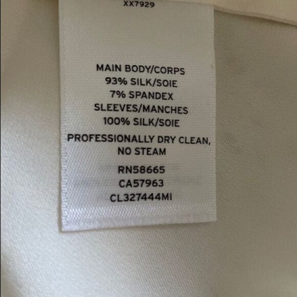 Classiques Entier Oversized Ivory Silk Blouse - Picture 5 of 5